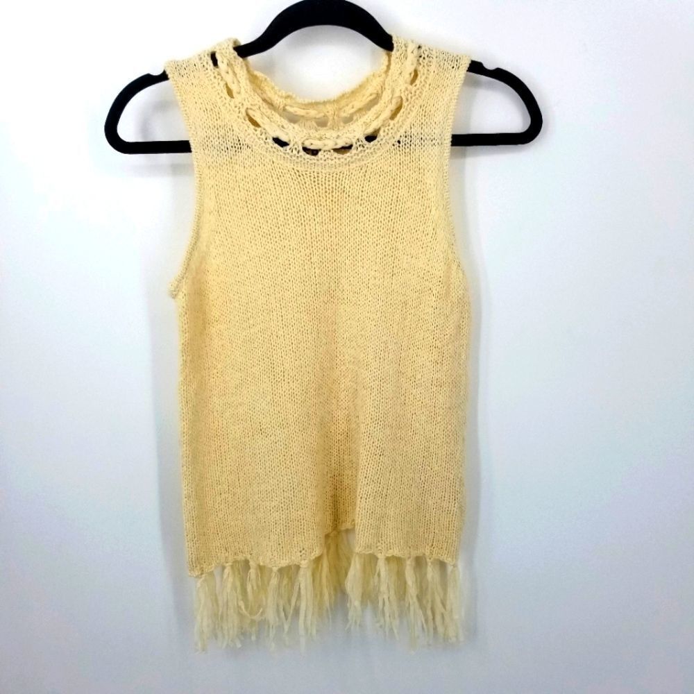 Pepin Crochet Knit Fringe Boho Top